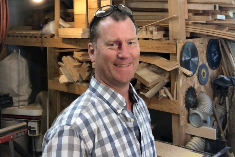 Greg Snook in his workshop.