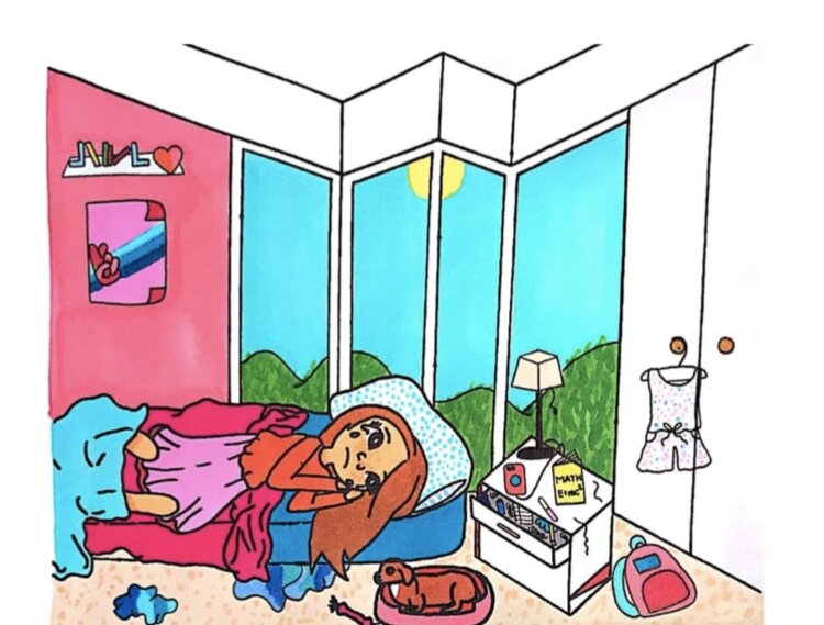 A page from Adeline Kotecki and Payton Hosley's storybook.