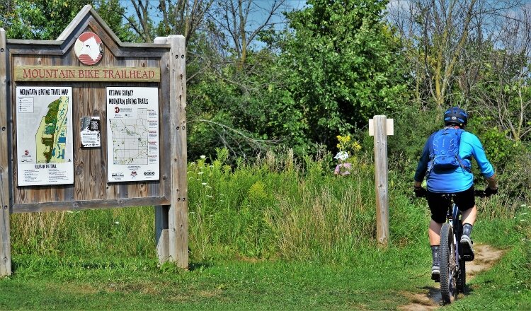 The Upper Macatawa Natural Area has more than 5 miles of bike trails.
