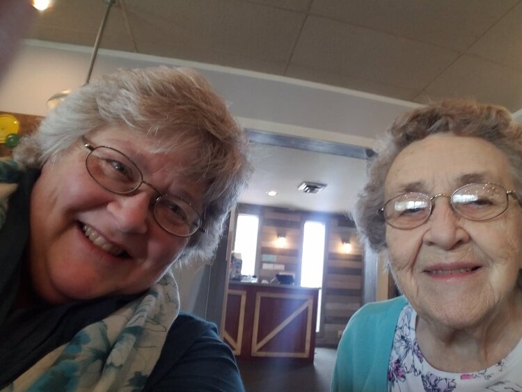 Bev Berens with her mom, Hazel Bosch.