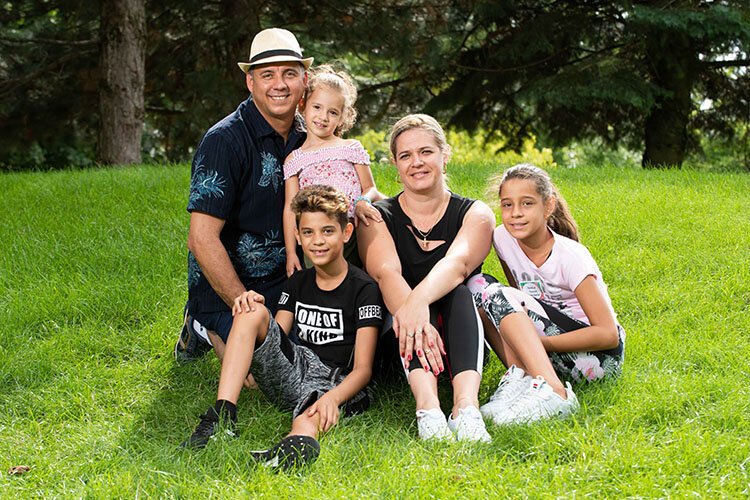 Amaury Rodriguez, his wife, Yusleydi, and their children, have been living in temporary housing since arriving in Holland in 2016. (Courtesy photo: Habitat for Humanity)