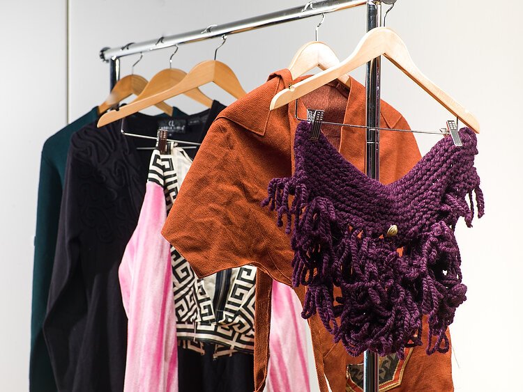 Designs by Willis for her two clothing lines, Avante Garde at Breon Aries and IBHB Vintage Boutique. 