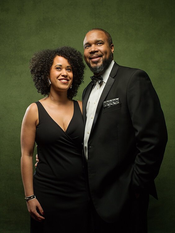 Jermale and Anissa Eddie with Malamiah Juice.