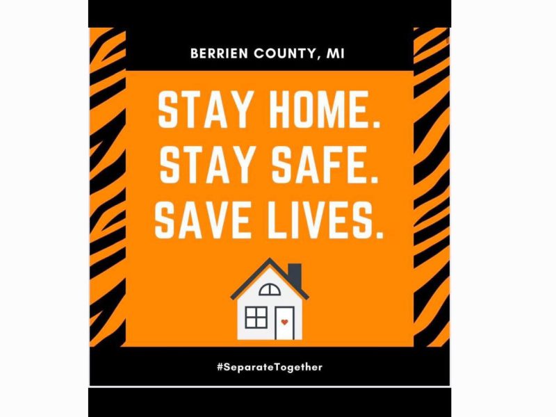 Memes used by the Berrien County Health Department and Spectrum Health Lakeland to promote COVID-19 awareness.