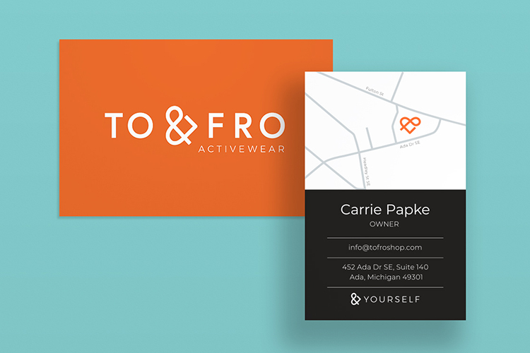 Sam Cornwell, ToFro Business Card.