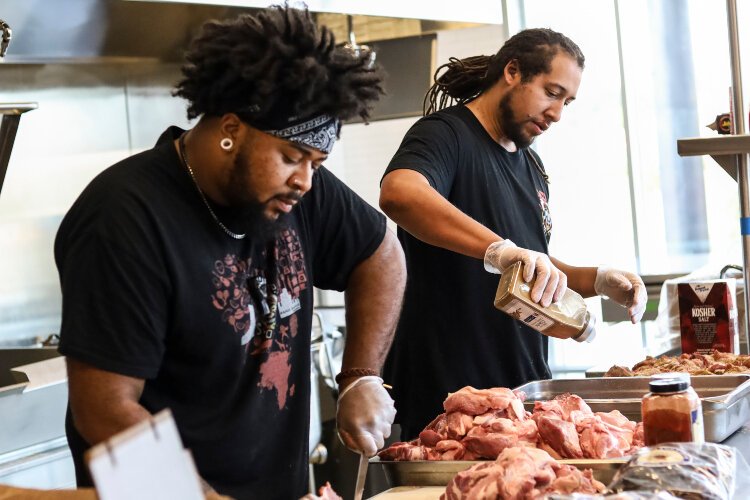 The Grand Rapids Downtown Market Incubator Kitchen offers three different types of storage — cold/freezer, dry and pallet storage — and a variety of resources to help food entrepreneurs launch their own small businesses.