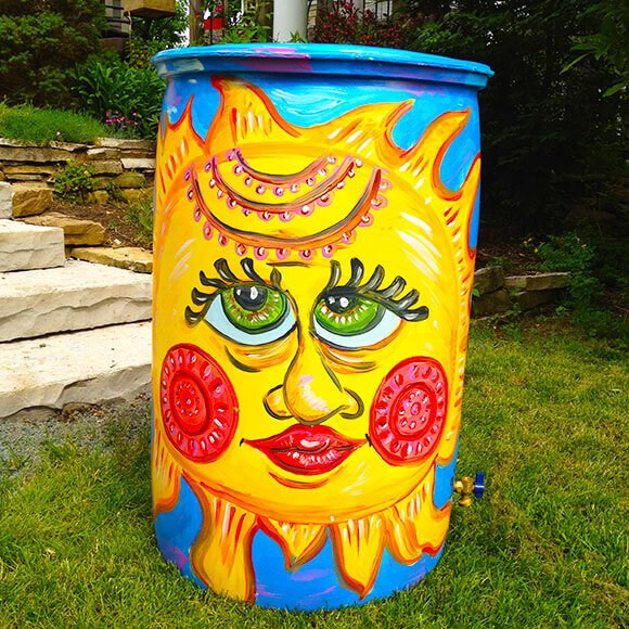 Rain barrel highlighted by MMSD